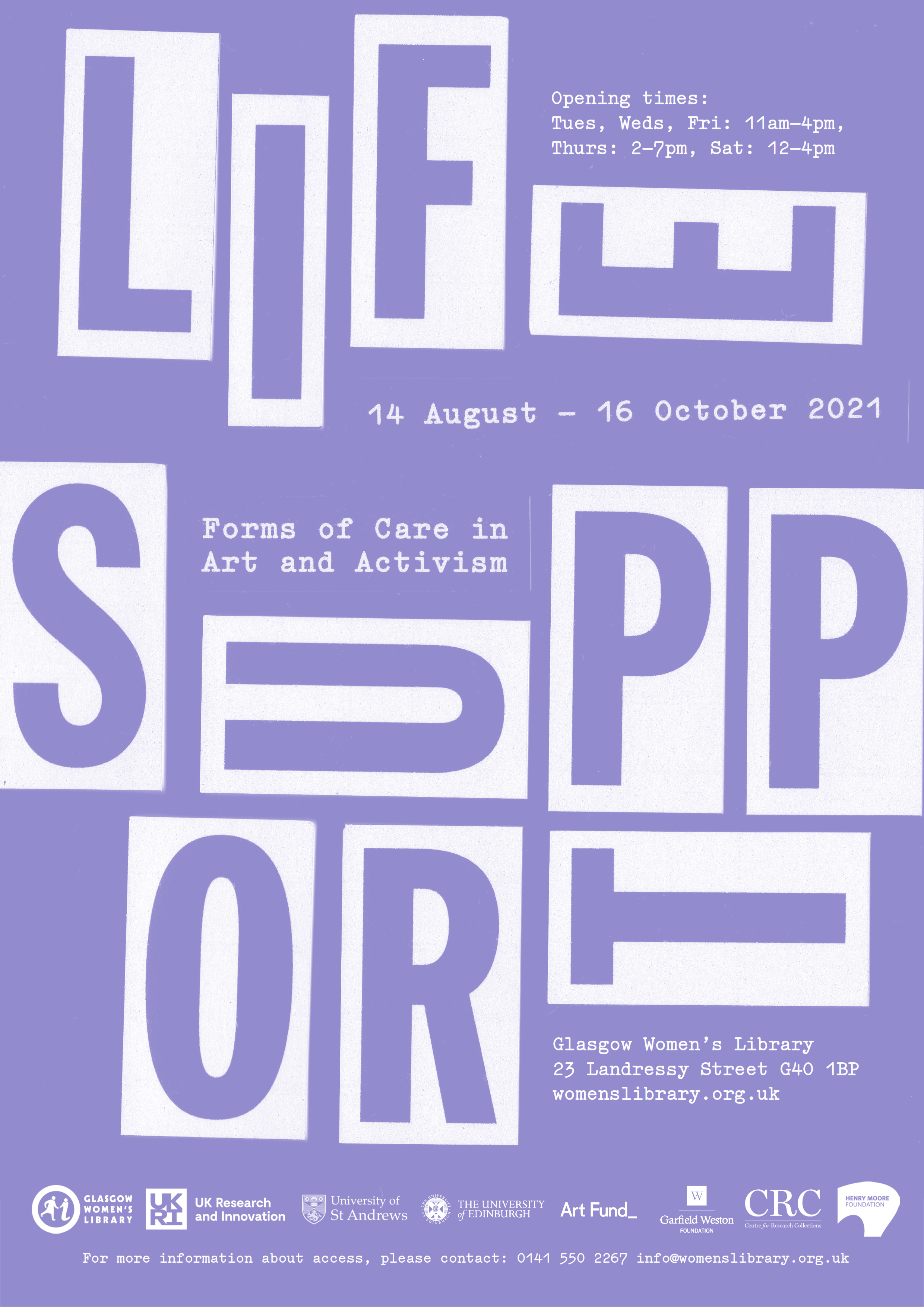 Life Support Exhibition Poster